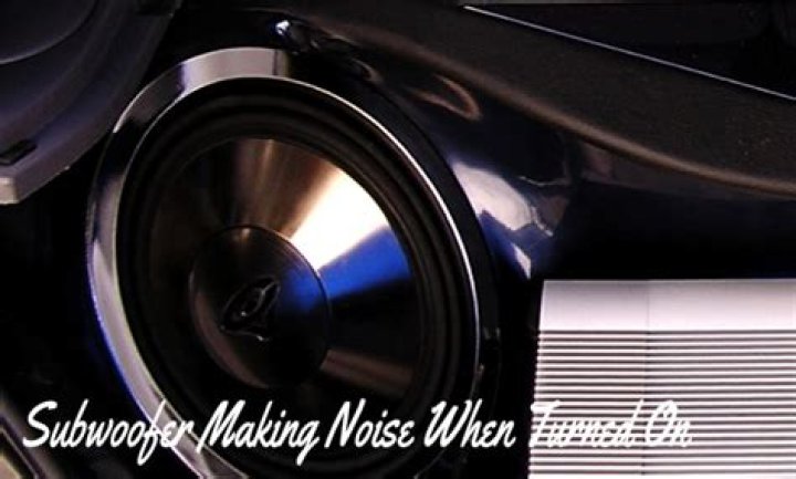 Why is my subwoofer making a thumping noise?