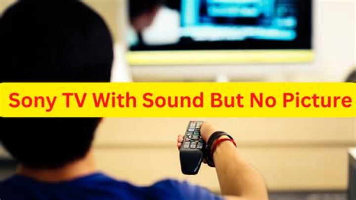 Why is my TV playing sound but no picture?