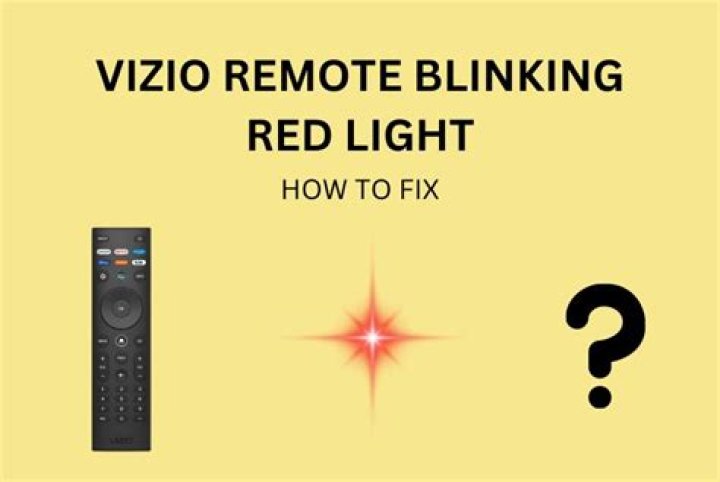 Why is my TV remote blinking red?