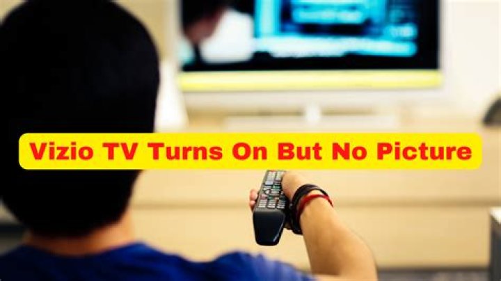 Why is my TV turning on but no picture?