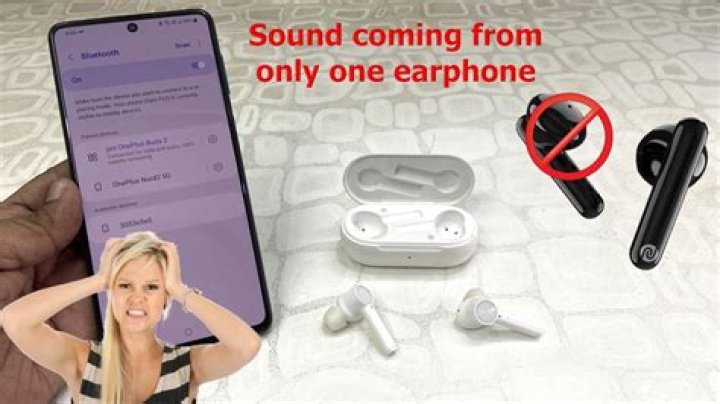 Why is sound coming from one ear phone?