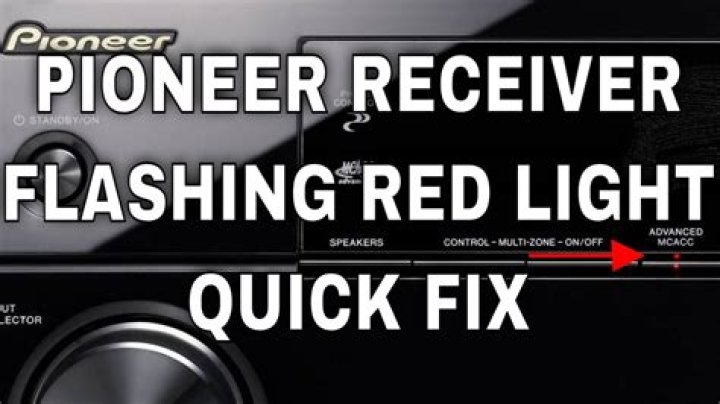 Why is the mcacc light flashing on my pioneer SC-35?
