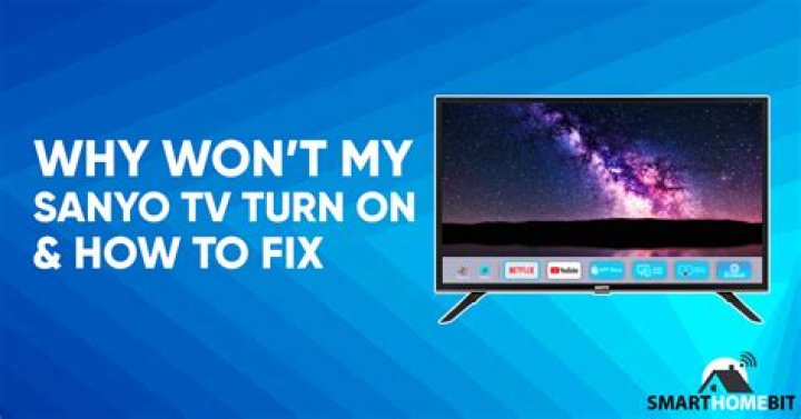 Why is the sound on my Sanyo TV not working?