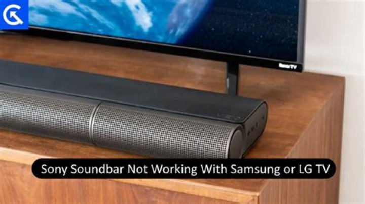 Why is the soundbar not working on my Sony TV?