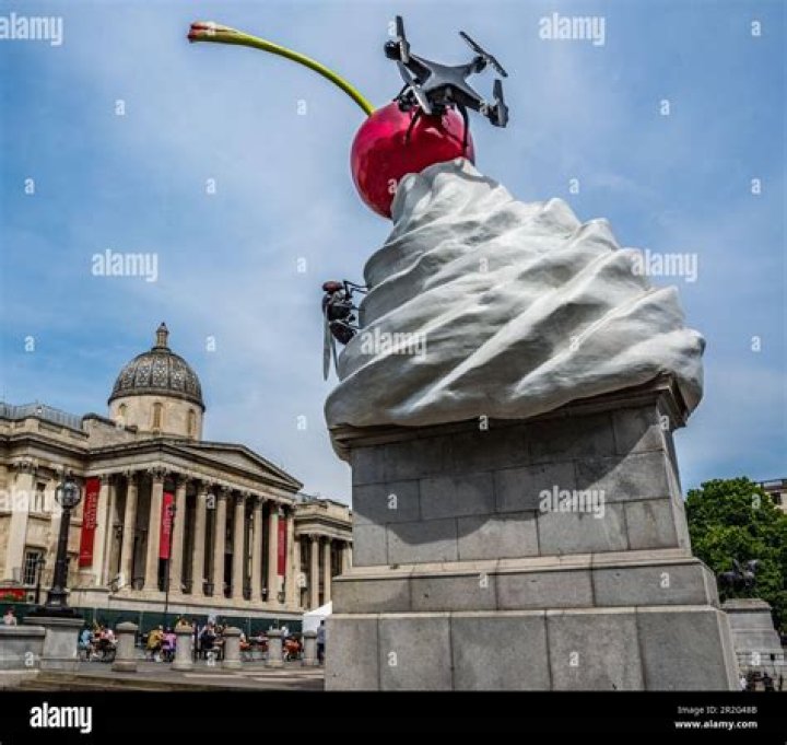 Why is there a cherry in Trafalgar Square?