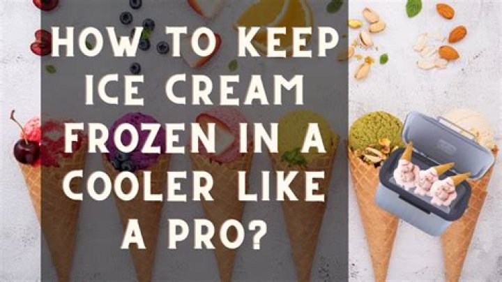 Why must ice cream be cooled below 0 C before it freezes?
