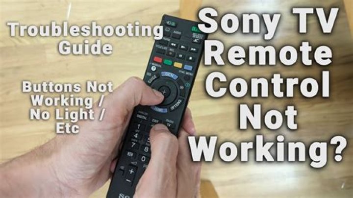 Why my Sony TV remote is not working?