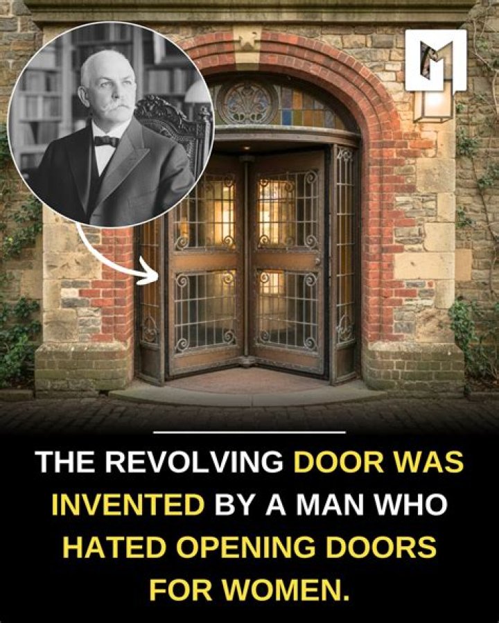 Why was the revolving door invented?